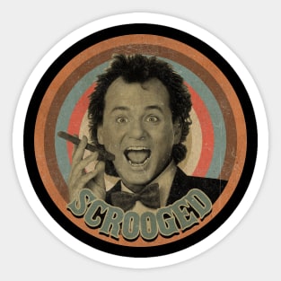 SCROOGED - Christmas fantasy comedy 1988 Sticker